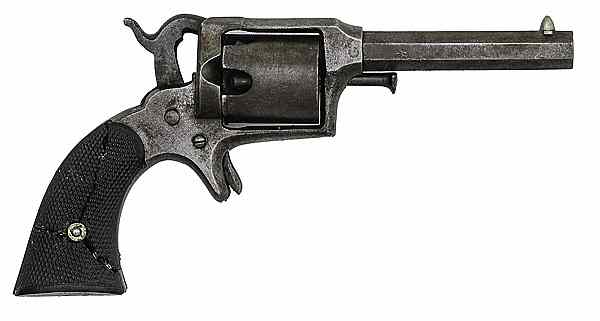 Appraisal: Remington Beals Second Model Pocket Percussion Revolver cal octagonal barrel