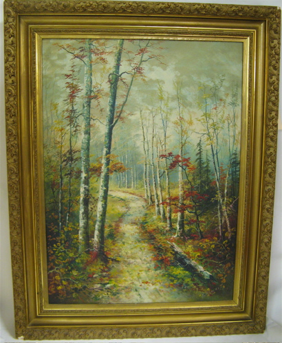 Appraisal: GEORGE O BEARDSLEY OIL ON PANEL Colorado Springs Colorado -