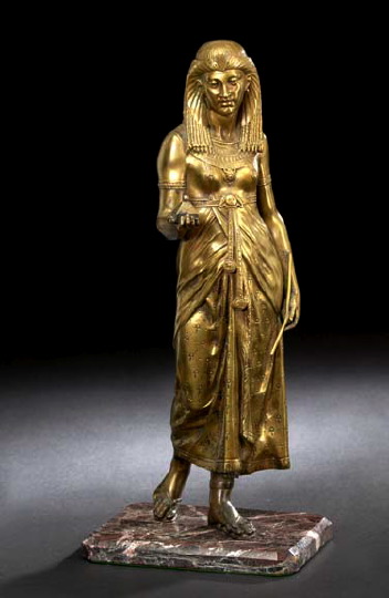 Appraisal: Fine French Gilt-Bronze Figure of an Ancient Egyptian Noblewoman depicted