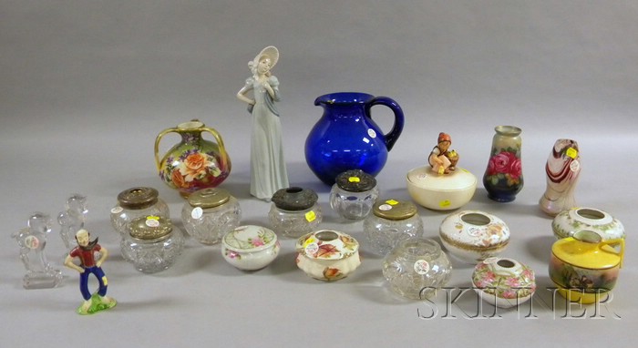 Appraisal: Eighteen Decorative and Collectible Glass and Ceramic Table Items eight