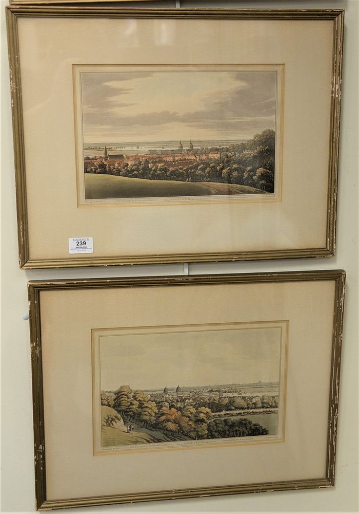 Appraisal: Group of Four Aquatints after J Farington to include View