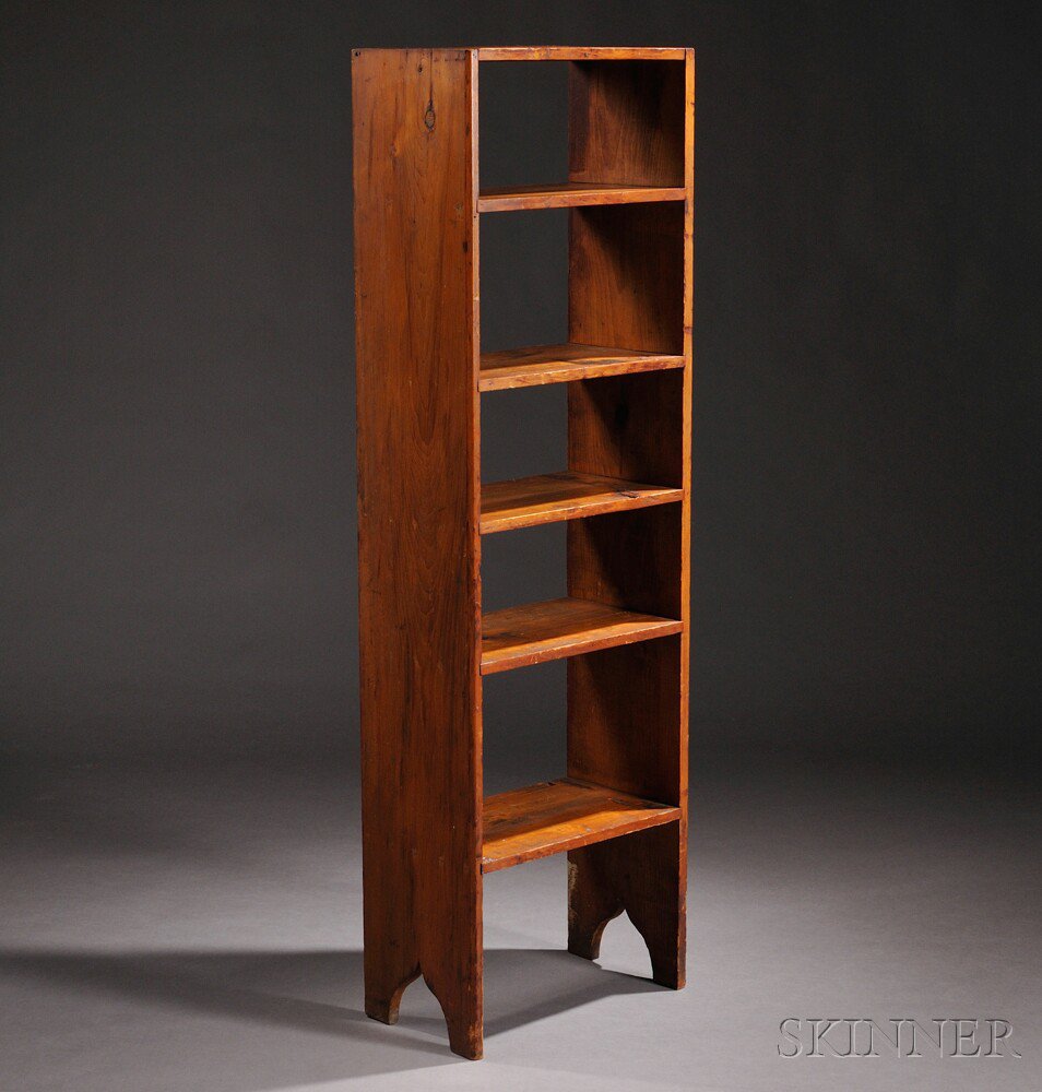 Appraisal: Shaker Pine Flight of Shelves th century the sides with