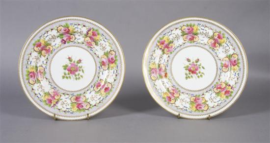 Appraisal: A Pair of Chamberlain Plates Diameter inches