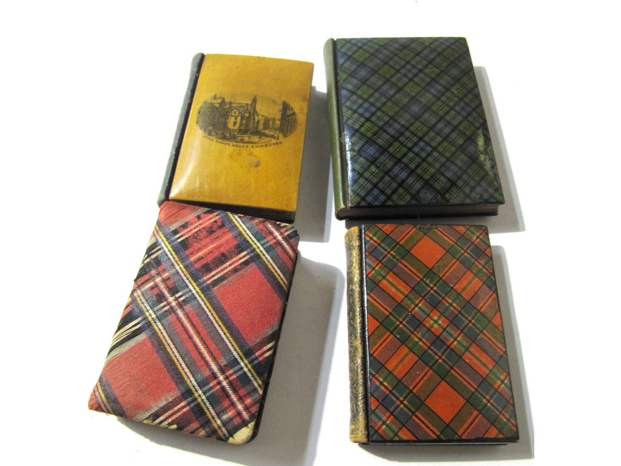 Appraisal: A lot comprising three Mauchline bound books - 'William Wallace'