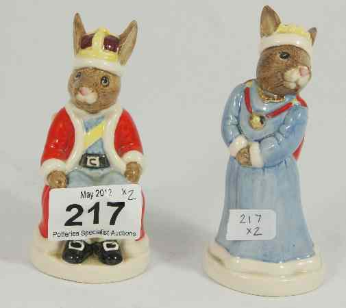 Appraisal: Royal Doulton Bunnykins King John DB and Queen Sophie DB