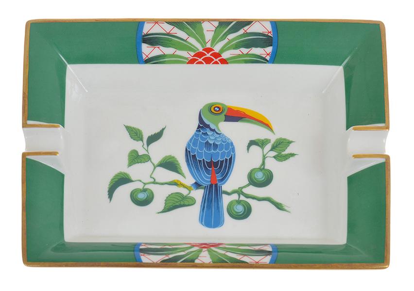 Appraisal: A HERMES TOUCAN ASHTRAY cm wide