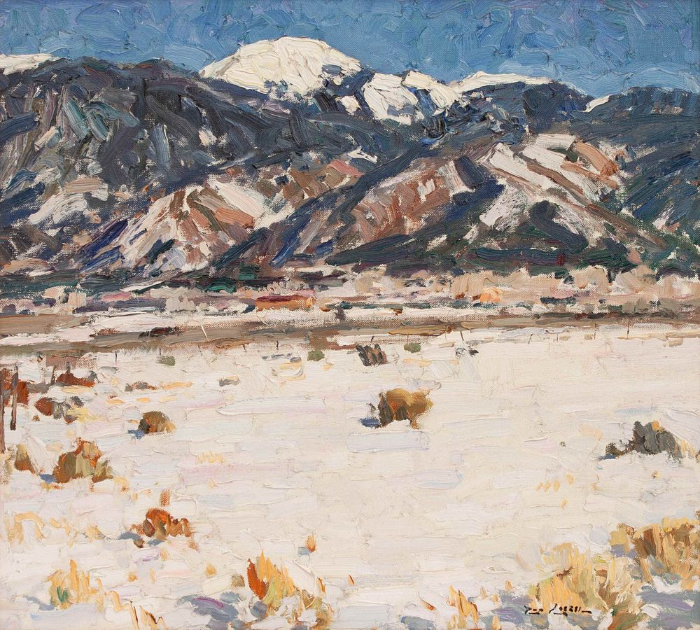 Appraisal: Rod Goebel American - Winter at Tres Ritos Rod Goebel