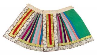 Appraisal: A Chinese Embroidered Silk Skirt A Chinese Embroidered Silk Skirt