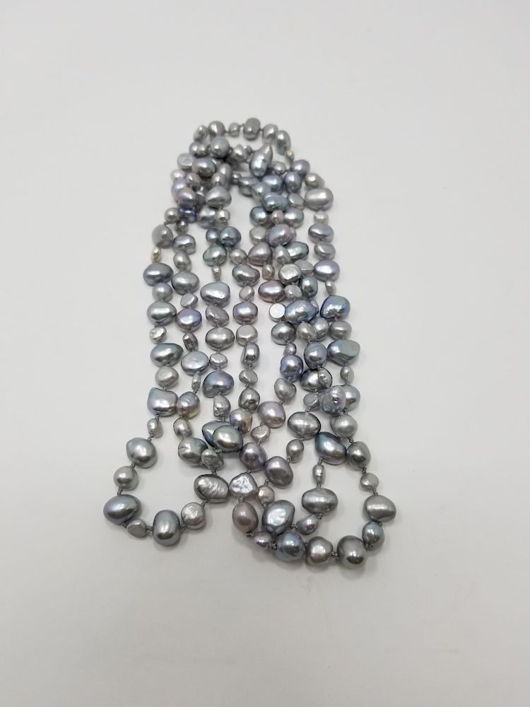 Appraisal: Strand of Silver Freshwater Pearls - in Length in Approx