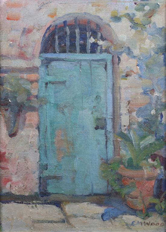 Appraisal: ELLA MIRIAM WOOD American - NEW ORLEANS DOORWAY signed lower