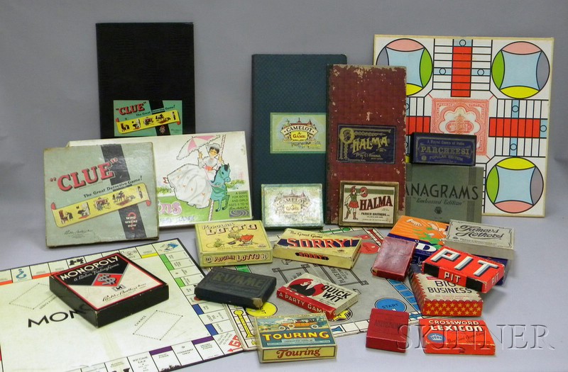 Appraisal: Nineteen Mostly Early th Century Games and Board Games including