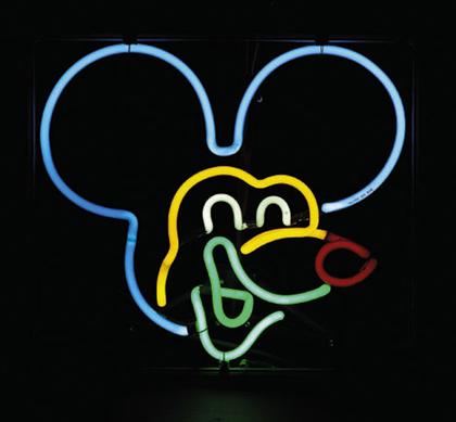 Appraisal: Artkraft Strauss neon Mickey Mouse signcirca