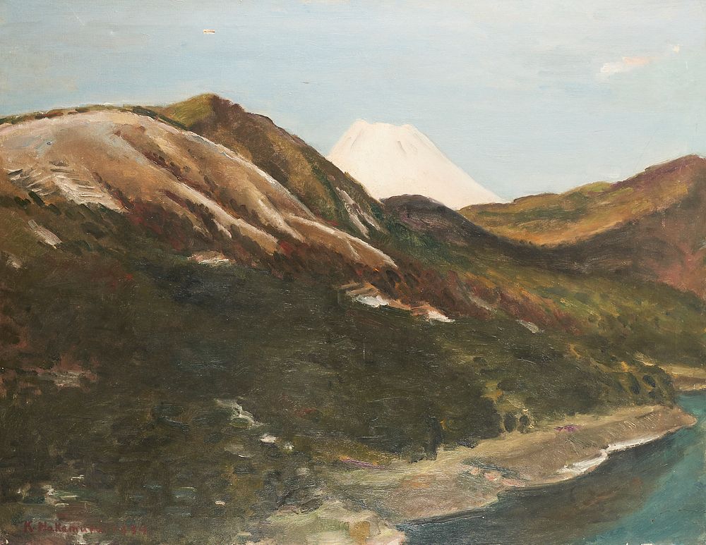 Appraisal: Ken'ichi Nakamura Mountain Landscape Oil on Canvas Ken'ichi Nakamura Japanese