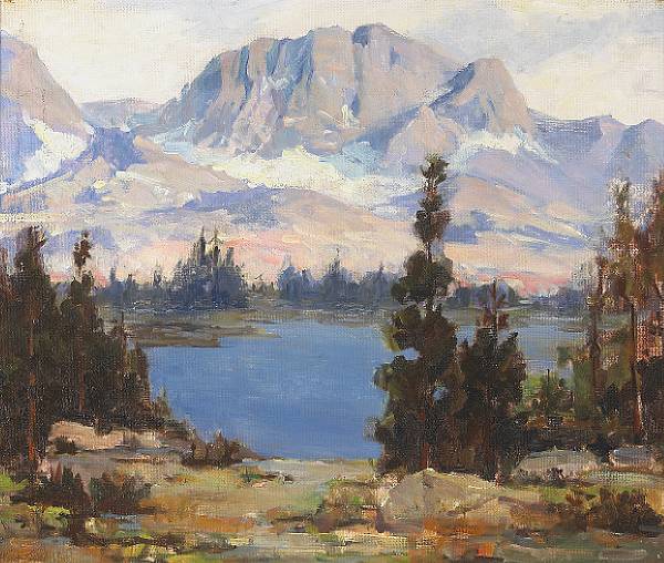 Appraisal: Arthur Chance Amos American - Sierra Lake Scene signed 'Arthur