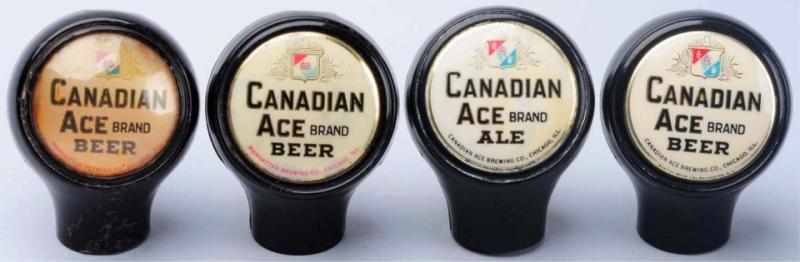 Appraisal: Lot of Canadian Ace Beer Tap Knobs Two by Manhattan