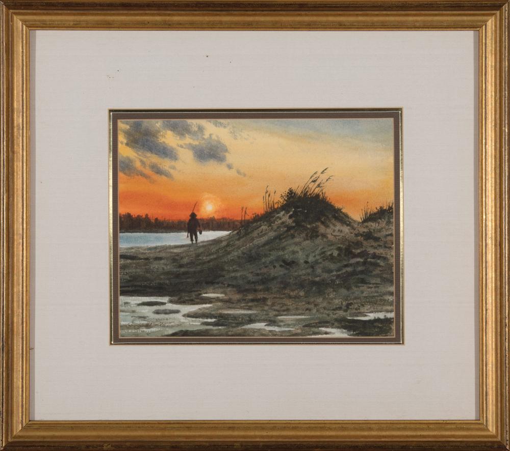 Appraisal: Gerard Thomas Johnson II American Mississippi th c Beach Sunrise