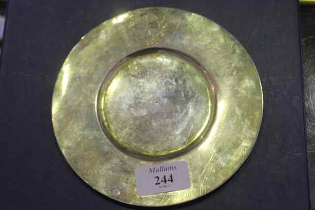 Appraisal: A TH TH CENTURY CONTINENTAL WHITE METAL SILVER COMMUNION DISH