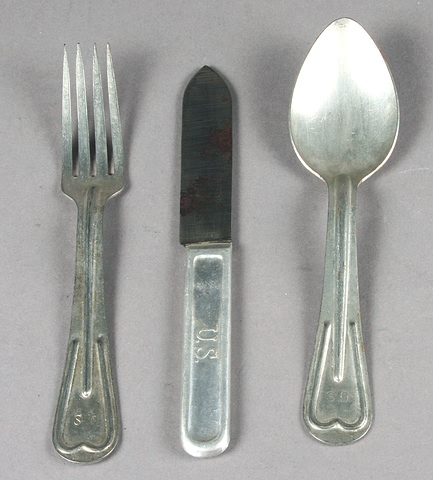 Appraisal: set of WWI knife fork and spoon