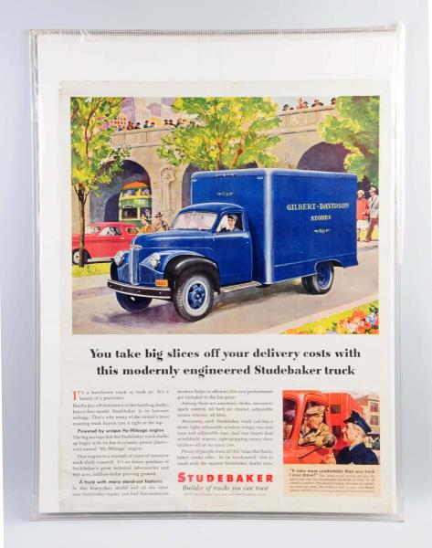 Appraisal: Lot Of Large Studebaker Paper Posters Light soiling and edge