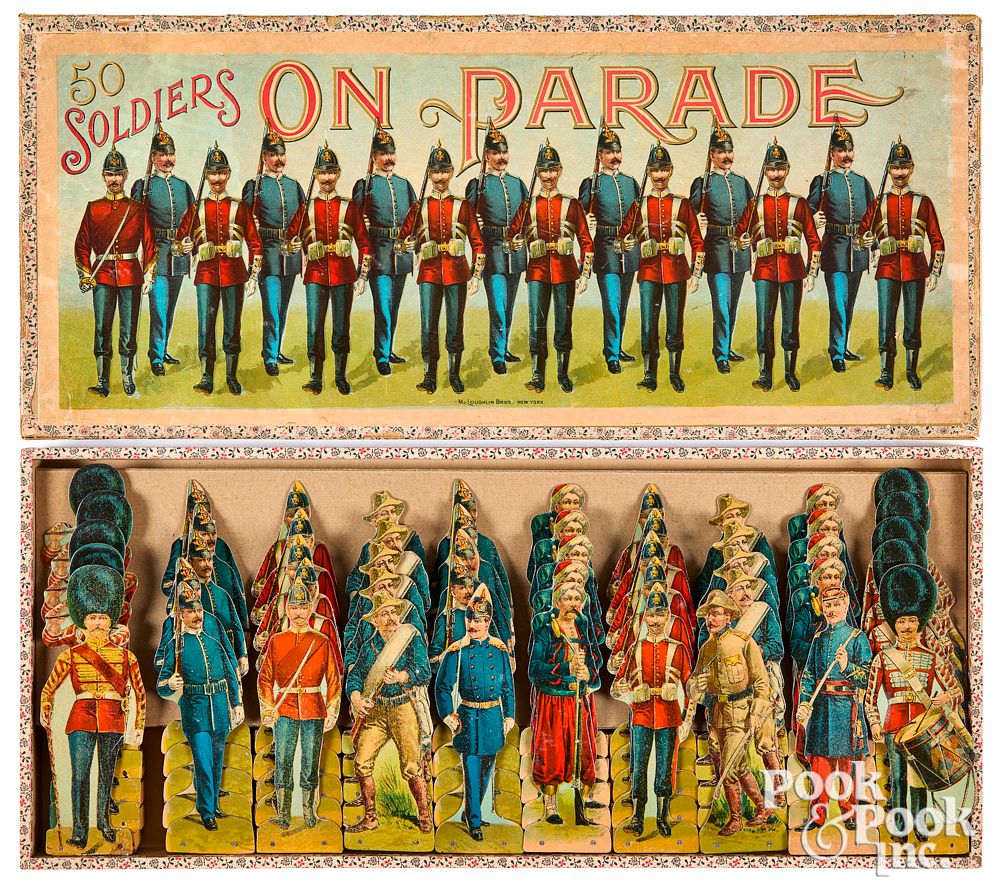 Appraisal: McLoughlin Bros Soldiers on Parade McLoughlin Bros Soldiers on Parade