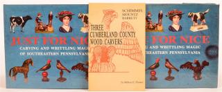 Appraisal: vols Books on Folk Art Carving Machmer Just For Nice