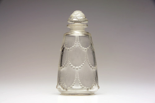 Appraisal: R LALIQUE Perles perfume bottle in clear glass c Molded