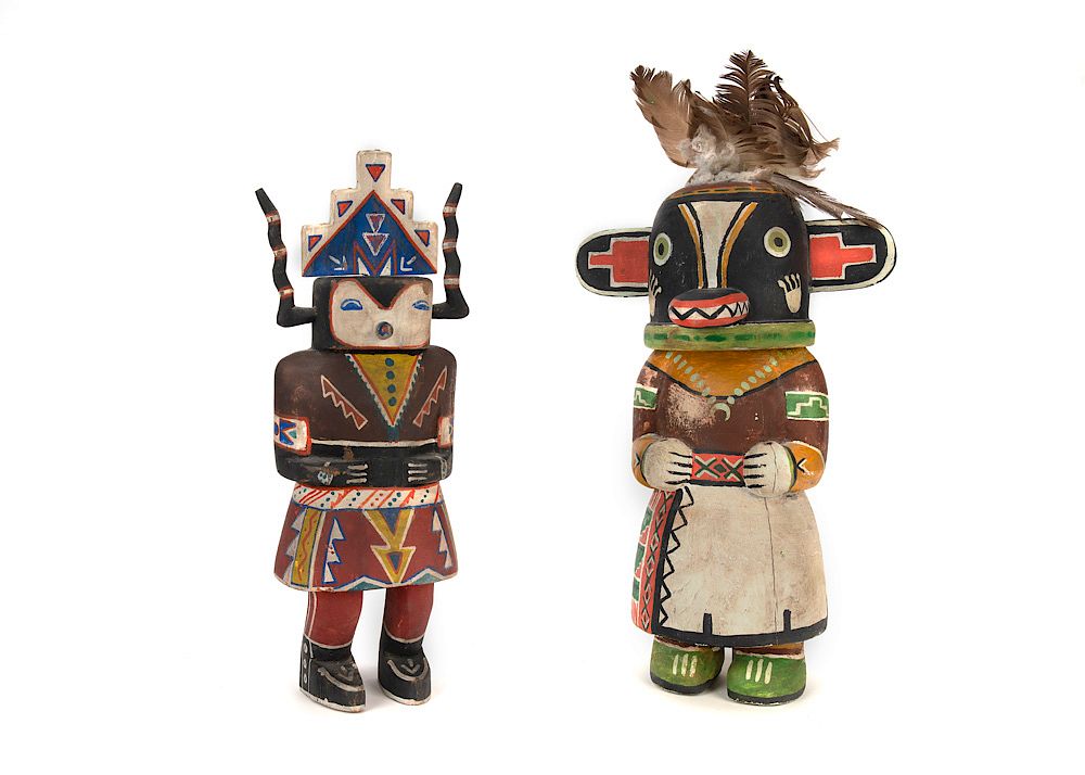 Appraisal: Various Two Kachinas - Route dols Various Two Kachinas -