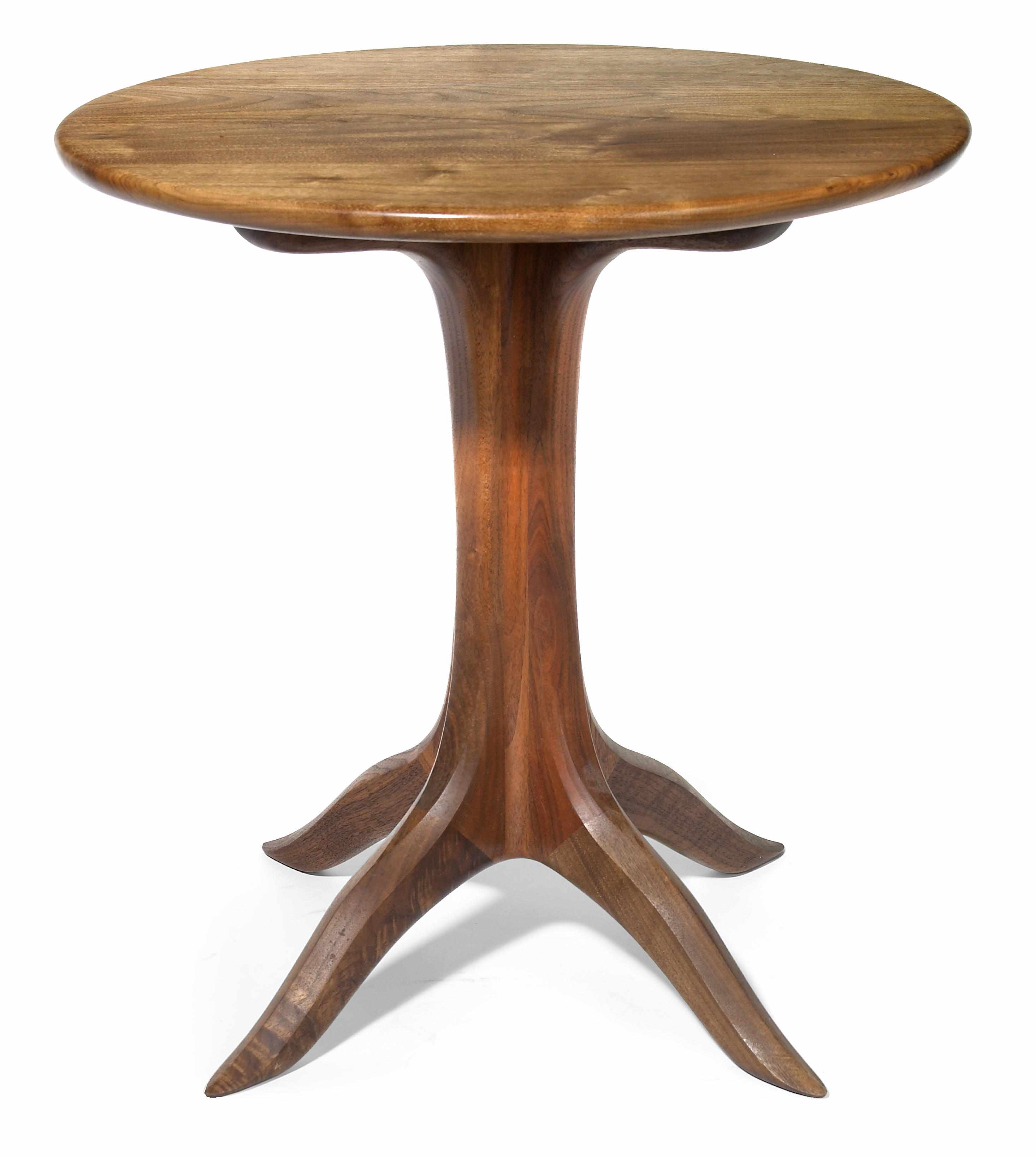 Appraisal: A Sam Maloof walnut side table signed No Sam Maloof