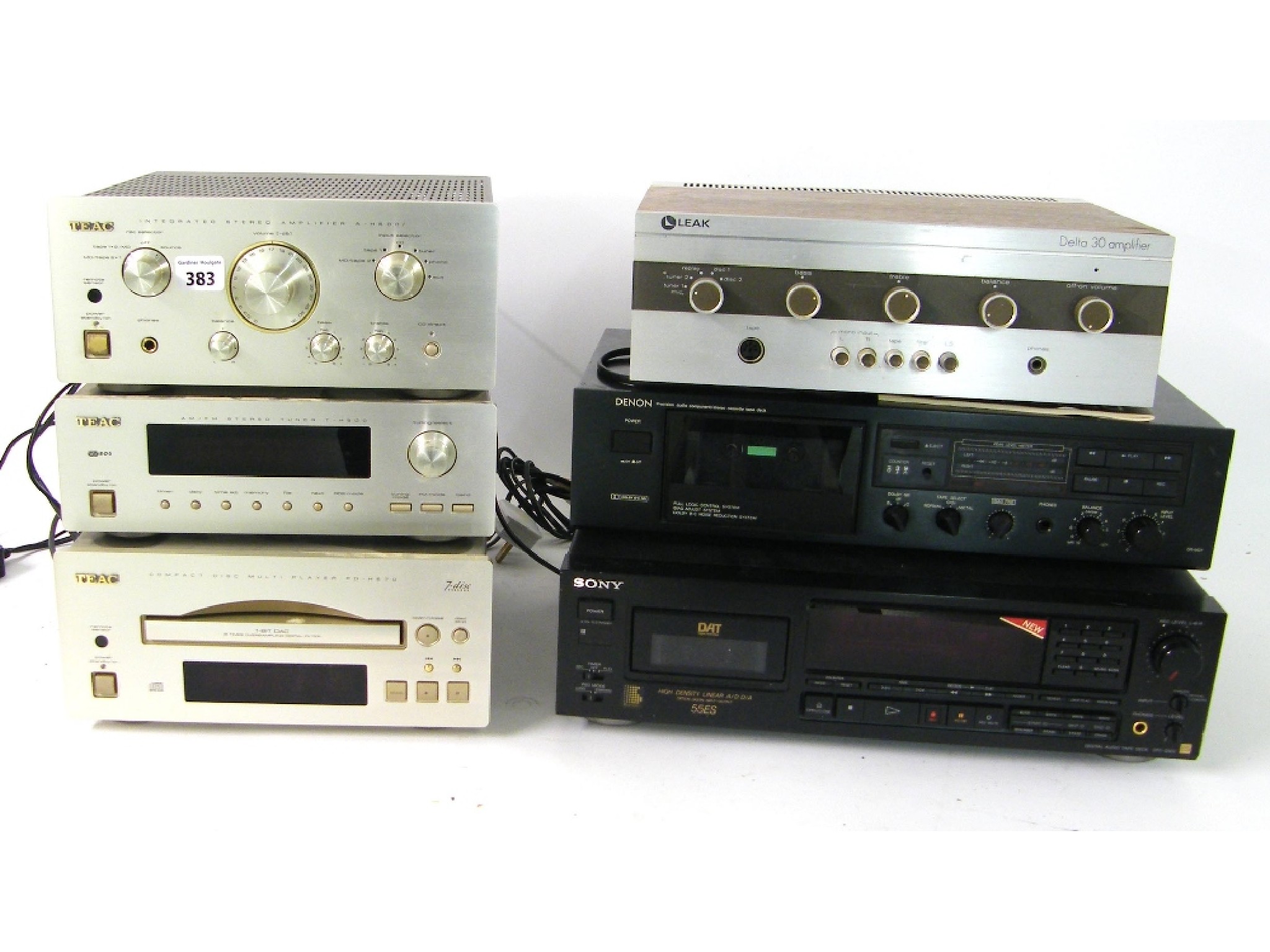 Appraisal: Teac Audio system including an A-H I integrated stereo amplifier