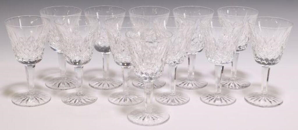 Appraisal: lot of Waterford cut crystal claret wine stems in the