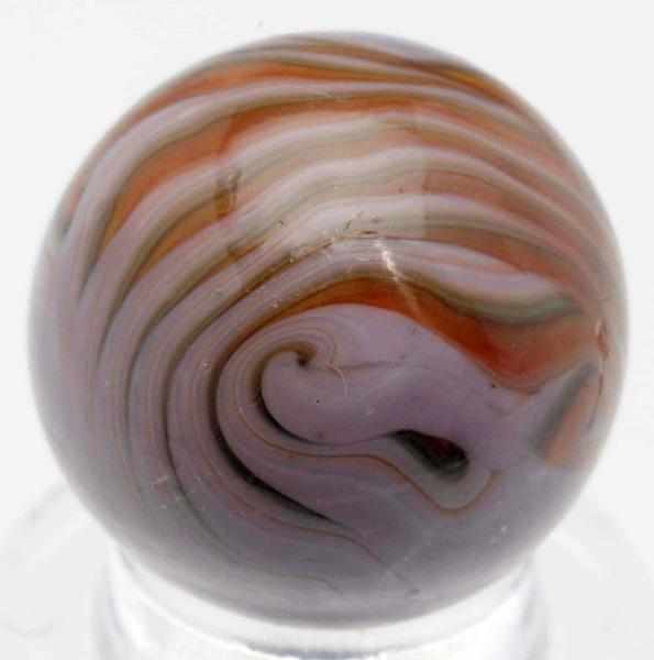 Appraisal: Christensen Agate Tri-Color Flame Marble Very unusual coloring for a