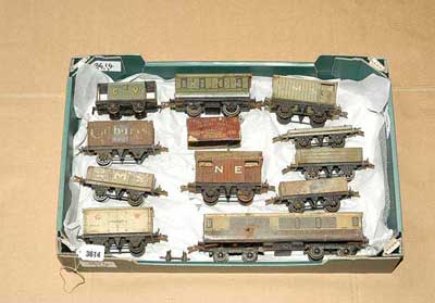 Appraisal: Hornby O Gauge quantity of Pre-war Goods and Passenger Rolling