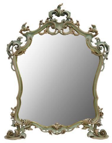 Appraisal: Italian Louis XV style mirror early th c painted and