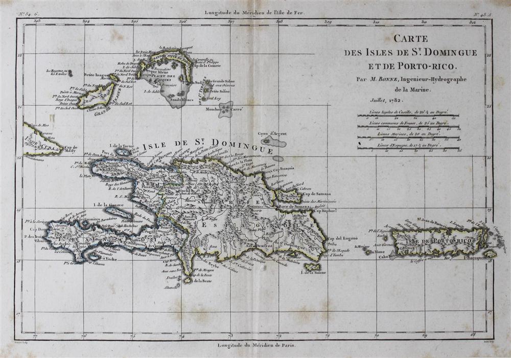 Appraisal: RIGOBERT BONNE FRENCH TH CENTURY CARTE DES ISLES DE ST