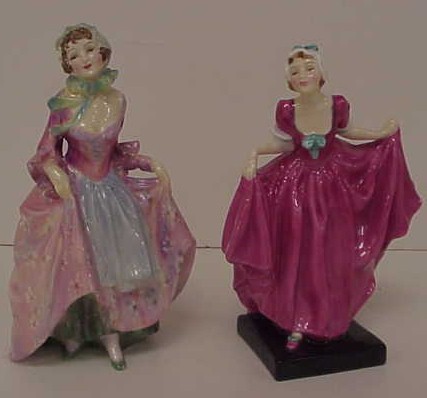 Appraisal: Two Royal Doulton figurines Delight and Suzette