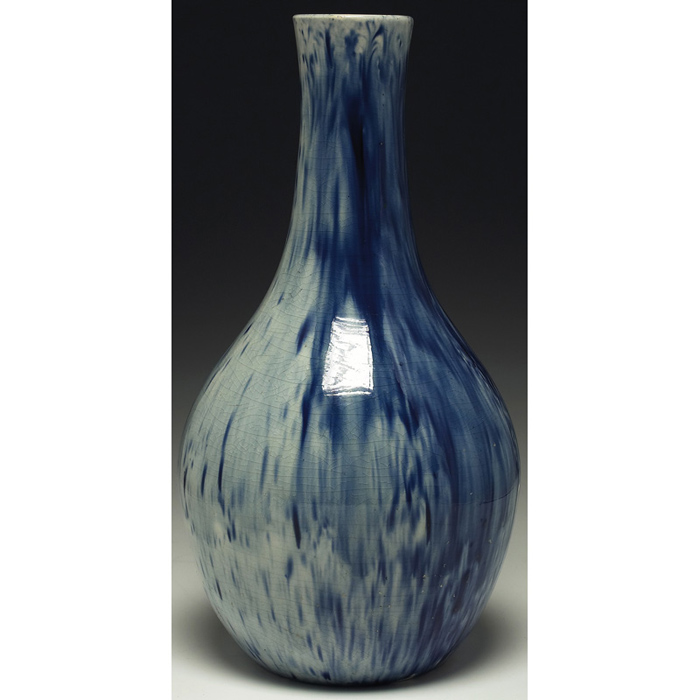 Appraisal: Moorcroft vase bulbous shape in a blue and white drip