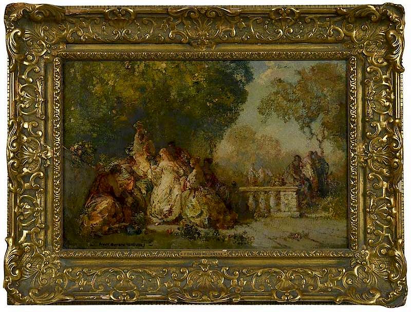 Appraisal: Frederick Ballard Williams American - Ladies in Garden signed lower