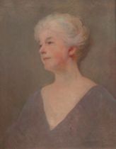 Appraisal: Urquhart Wilcox American - Portrait of a Sweet Lady Oil