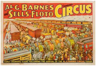 Appraisal: Al G Barnes and Sells-Floto Combined Circus Erie Erie Litho