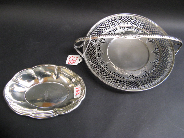 Appraisal: TWO AMERICAN STERLING SILVER SERVING BOWLS handled shallow bowl with