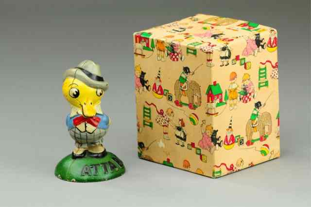 Appraisal: 'ATTA BOY'' PAPER WEIGHT WITH BOX Hubley cast iron whimsical