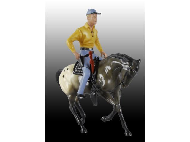 Appraisal: Hartland Horse and The Rebel Rider Description Plastic Head-down prancer