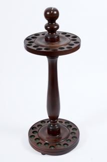 Appraisal: Walnut Cane Stand- th Century- This stand will hold canes