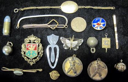 Appraisal: Group of assorted gold and silver jewelry itemsEstimate -