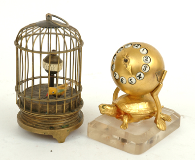 Appraisal: AN AUTOMATON TIMEPIECE Modelled as a bird in a cage