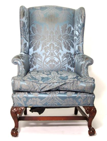 Appraisal: Federal upholstered mahogany easy chairlate th early th century