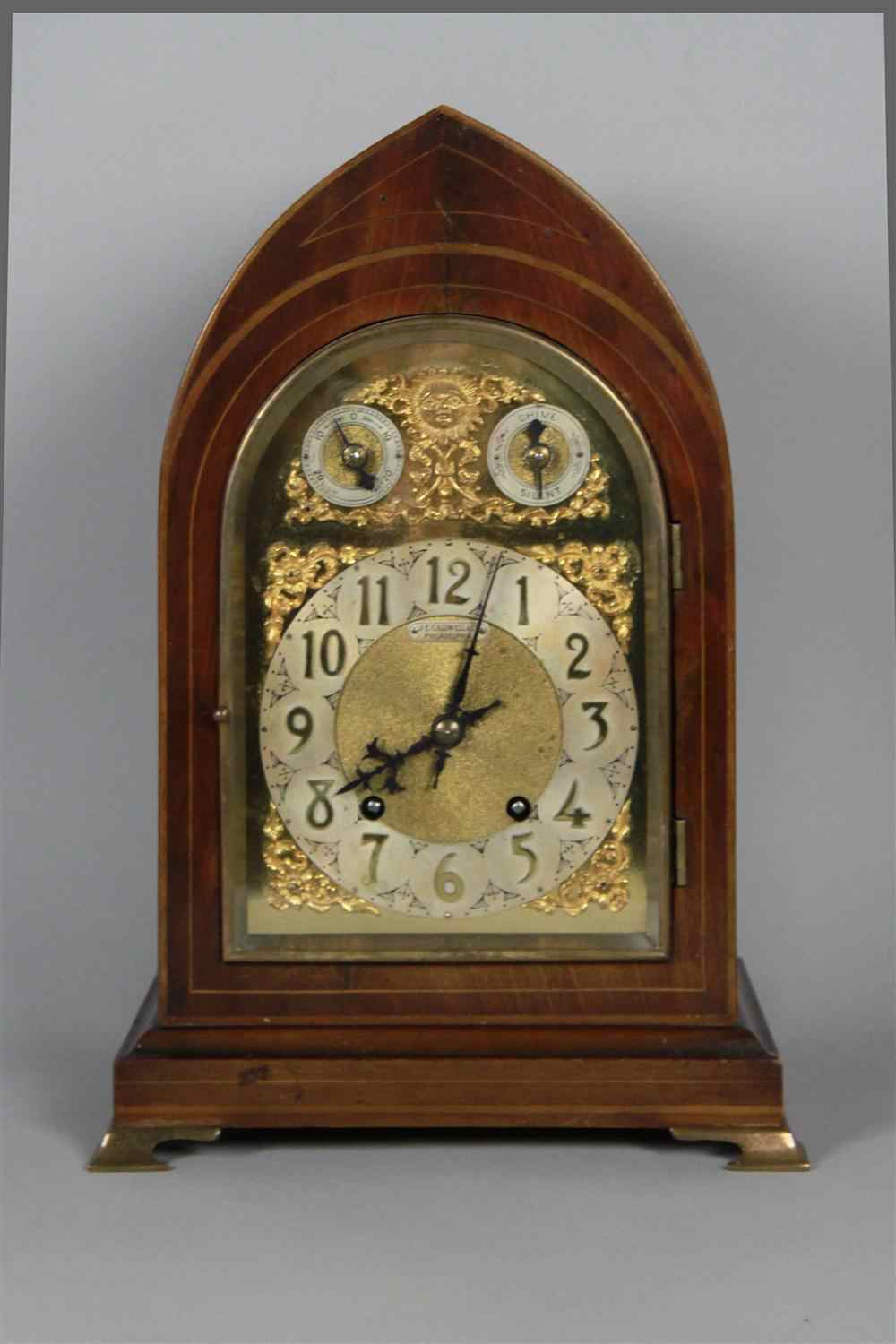 Appraisal: J E CALDWELL CO MAHOGANY BRACKET CLOCK for J E