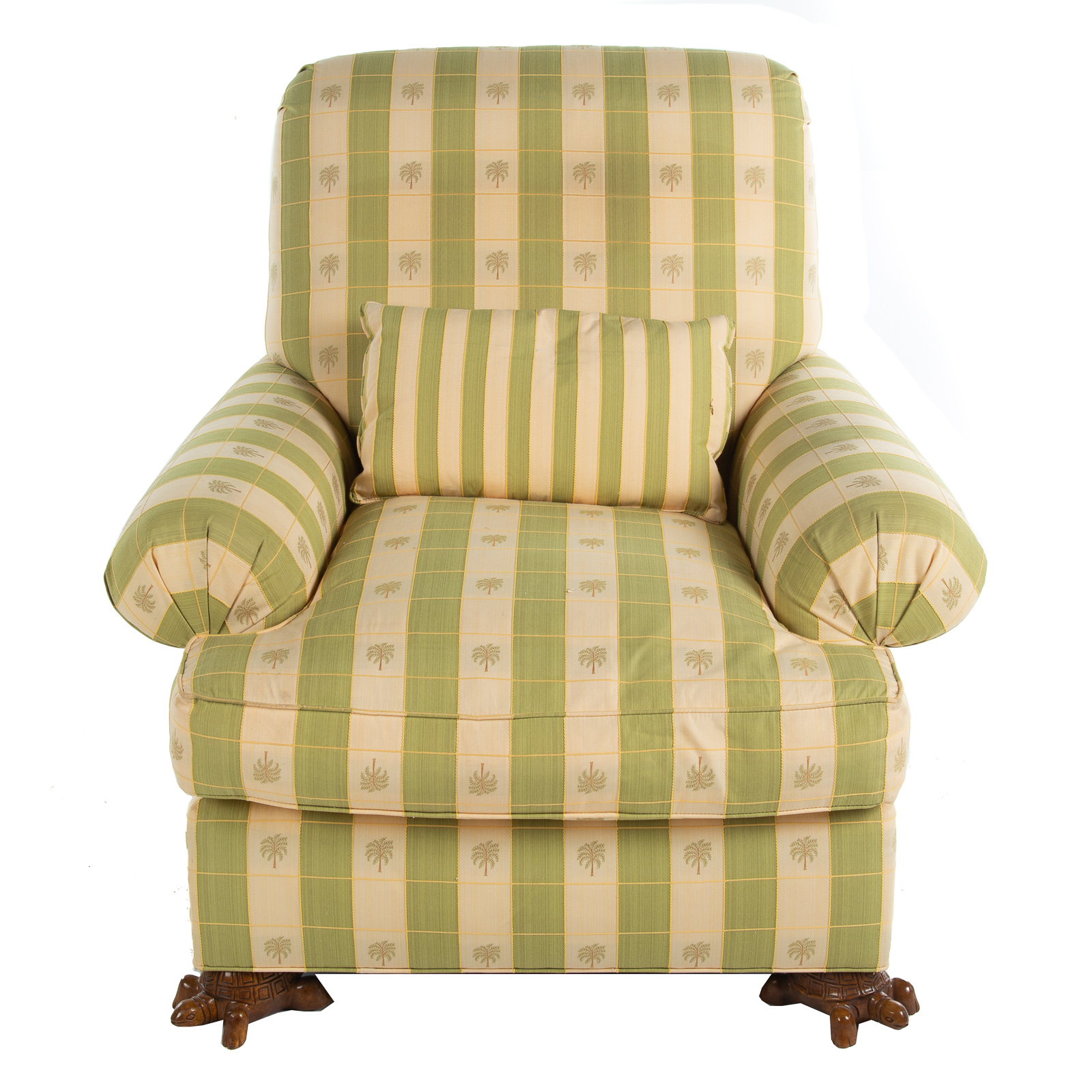 Appraisal: LANE VENTURE CONTEMPORARY UPHOLSTERED ARMCHAIR st century upholstered arm chair