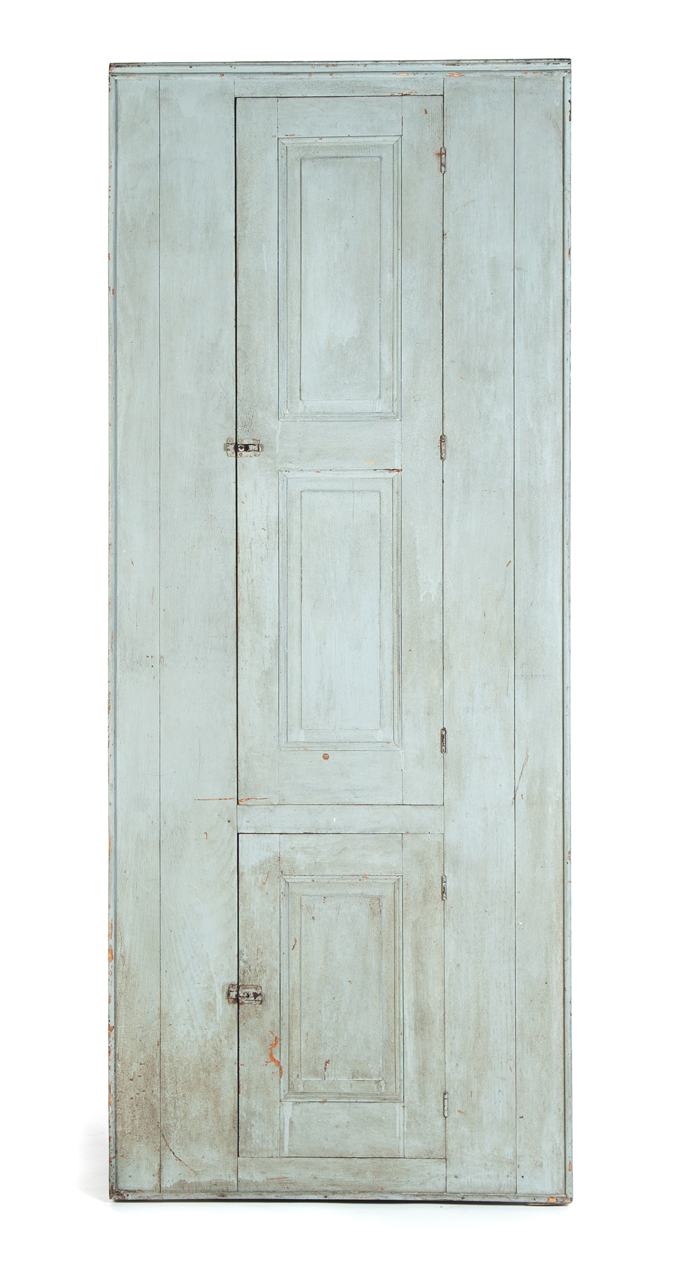 Appraisal: AMERICAN CORNER CUPBOARD Second half- th century oak with pine