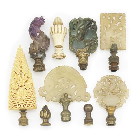 Appraisal: Group of Lamp Finials Estimate -